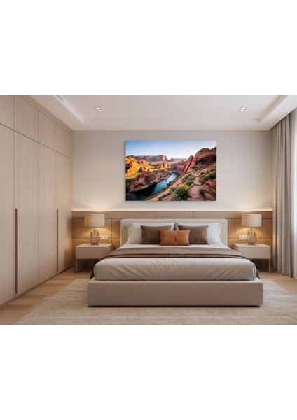 Büyük Kanyon ve Nehir Manzarası Kanvas Tablo, Doğa ve Macera Temalı Lüks Tablo fiyatları