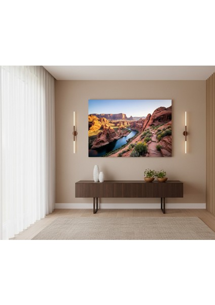 Büyük Kanyon ve Nehir Manzarası Kanvas Tablo, Doğa ve Macera Temalı Lüks Tablo modelleri