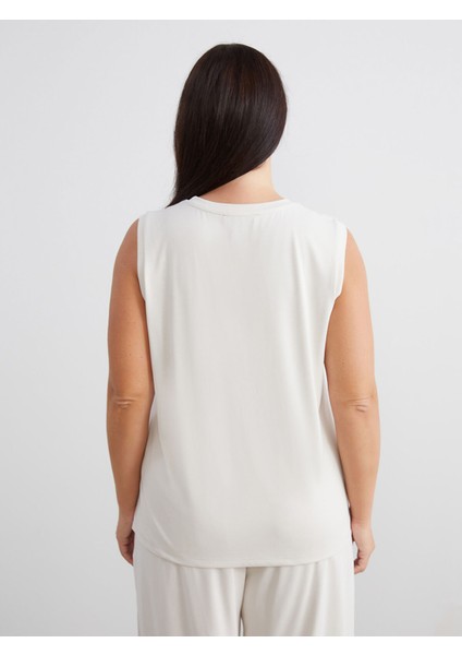 Yeni Sezon Bisiklet Yaka Modal Karışımlı Kadın Atlet modelleri