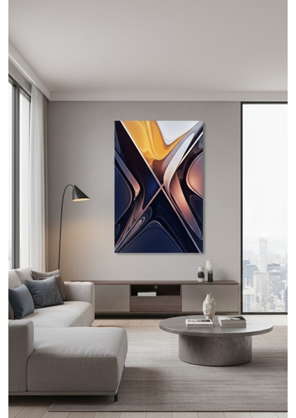 Modern Tasarım Soyut Akışkan Desen Kanvas Duvar Tablosu