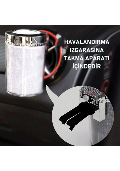 Araç Içi Oto Kokusuz Küllük Rgb Işıklı Kapaklı fırsatları