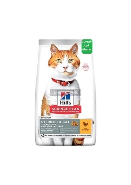 Young Adult Sterilised Tavuklu Kısırlaştırılmış Yetişkin Kedi Maması 1,5 kg