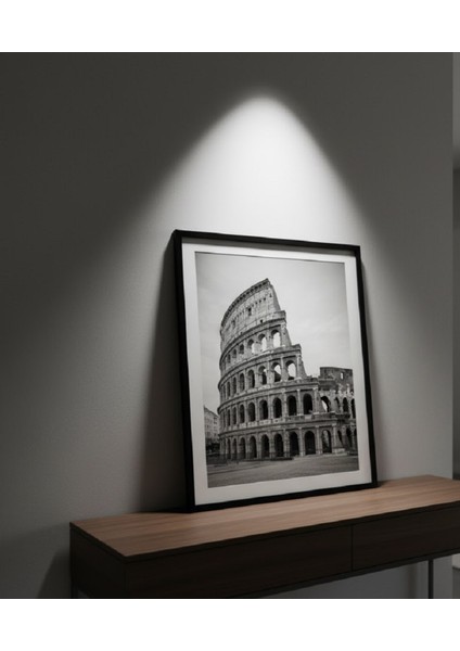 Roma Kolezyumu Manzaralı Siyah Beyaz Çerçeveli Tablo, Modern Tablo fiyatları