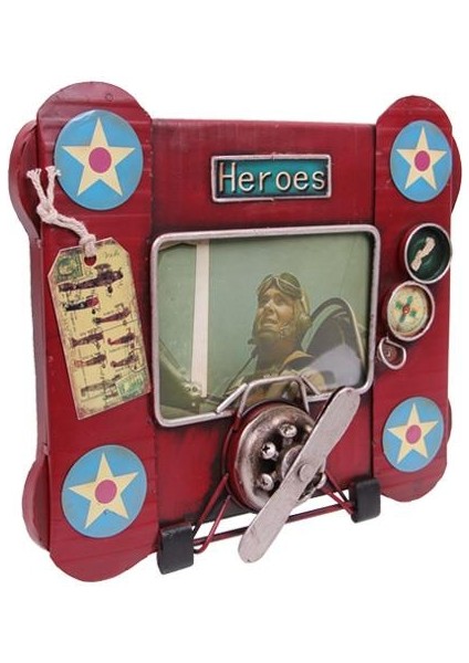 Dekoratif Metal Çerçeve Uçak Temalı Vintage Hediyelik fiyatları