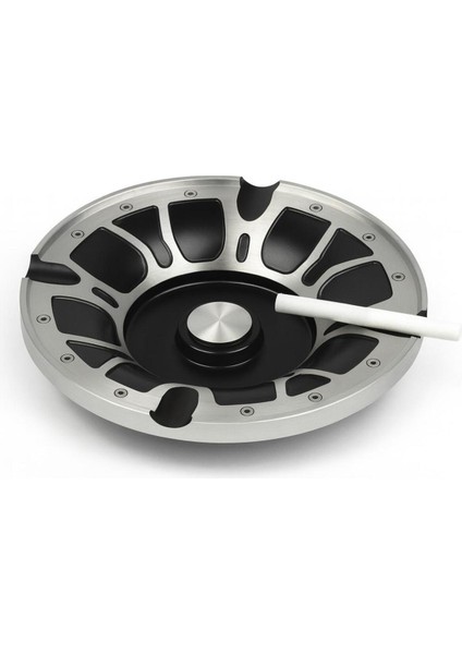 Metal Tasarımlı Yuvarlak Çelik Küllük – Şık ve Dayanıklı