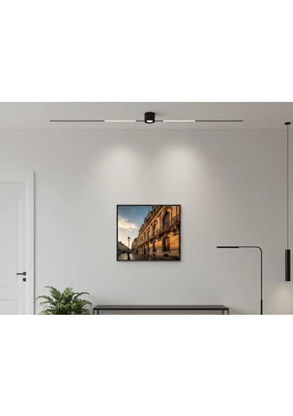 Avrupa Sokak Çerçeveli Tablo | Tarihi Bina ve Şehir Manzarası Modern Çerçeveli Tablo fırsatları