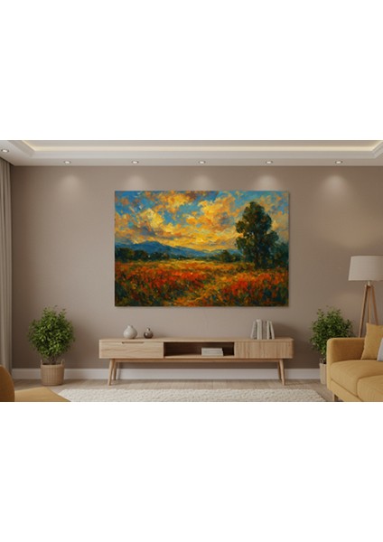 Kanvas Tablo, Manzara Tablosu,empresyonist ,yağlı Boya Efektli Tablo,gün Batımı Tablo,doğa Tablo fiyatları