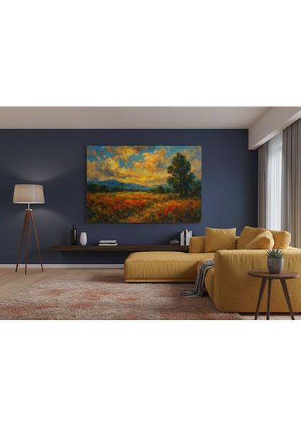 Kanvas Tablo, Manzara Tablosu,empresyonist ,yağlı Boya Efektli Tablo,gün Batımı Tablo,doğa Tablo modelleri