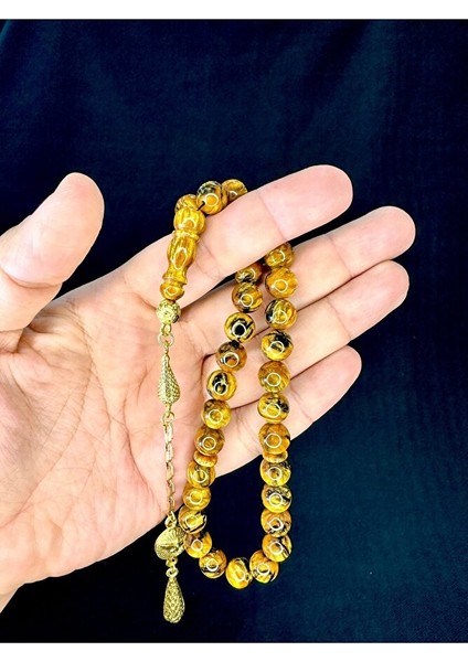 SARI SİMLİ KATALİN TESBİH KÜRE KESİM 10MM T-758 fırsatları