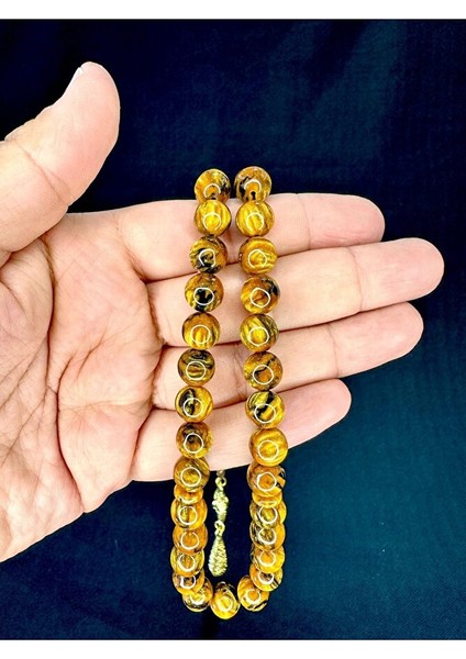 SARI SİMLİ KATALİN TESBİH KÜRE KESİM 10MM T-758 indirimleri