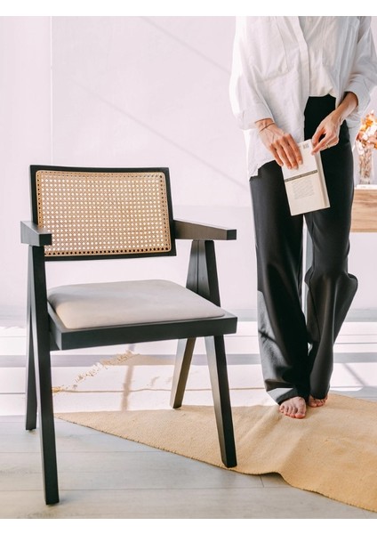 Pergel Hazeranlı Model Hasırlı Natural Ahşap Sandalye