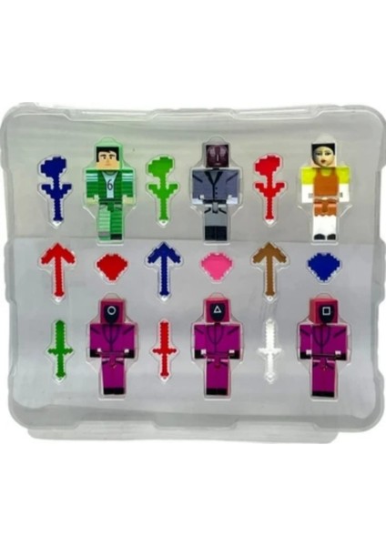 Squid Game 18 Parça 6 Figürlü Koleksiyon Seti – Mini Aksiyon Oyuncak Figürler fiyatları