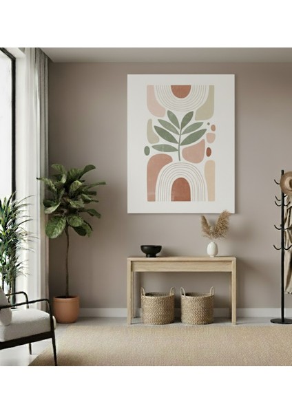 Modern Toprak Tonları Soyut Sanat Kanvas Tablo, Modern Boho Soyut Kanvas Tablo