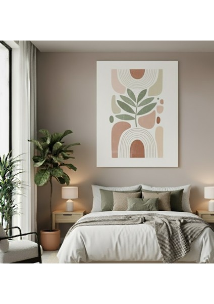 Modern Toprak Tonları Soyut Sanat Kanvas Tablo, Modern Boho Soyut Kanvas Tablo fiyatları