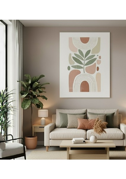 Modern Toprak Tonları Soyut Sanat Kanvas Tablo, Modern Boho Soyut Kanvas Tablo modelleri