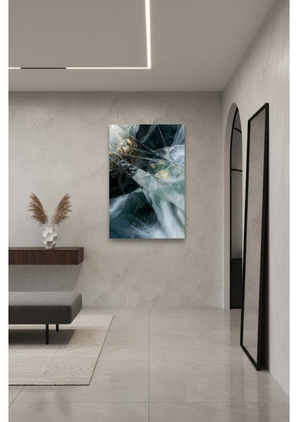 Buz Dokusu Soyut Kanvas Tablo | Modern Duvar Dekoru fiyatları