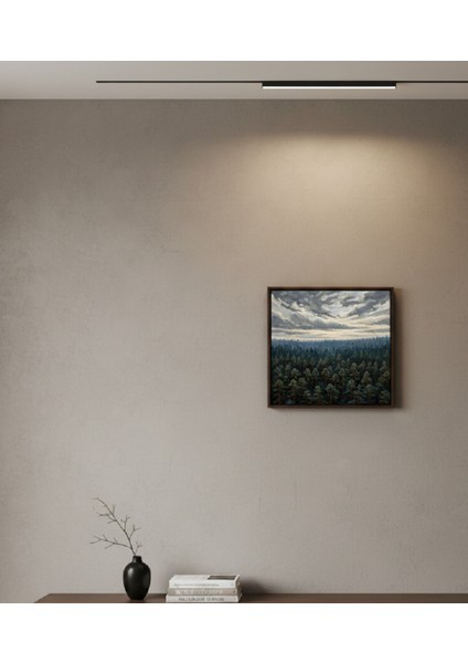 Yağlı Boya Efektli Orman Manzarası Çerçeveli Tablo fiyatları