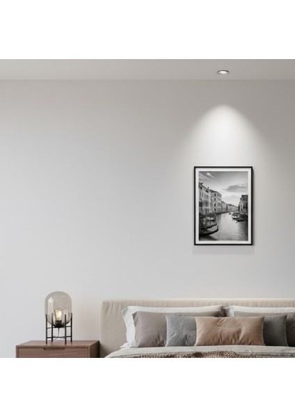 Italya Venedik Temalı Çerçeveli Tablo| Salon ve Yatak Odası Siyah Beyaz Tablo Çerçeveli fiyatları