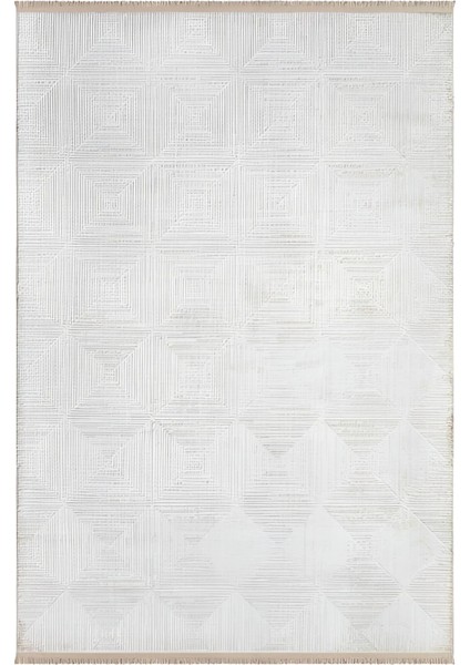 Lizbon 1075 Krem Modern Salon Mutfak Yolluk Oturma Odası Halısı