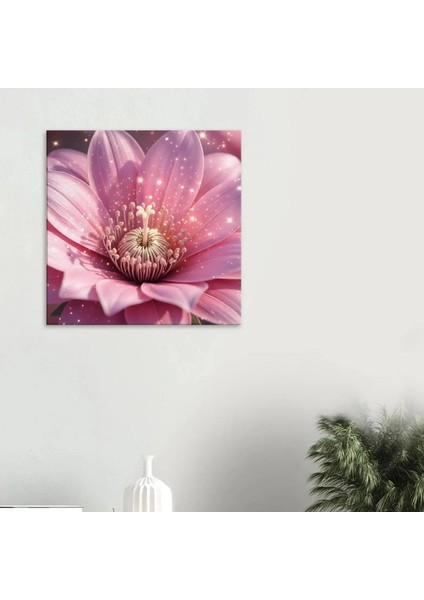 Modern Çiçek Tablosu,yatak Odası ve Salon Için Modern Pembe Çiçek Tablosu,pembe Lotus Tablo