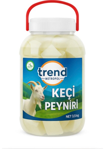 Trend Metropol Doğal Keçi Peyniri 3,5 kg - Geleneksel Yöntemlerle Üretilmiş Tam Yağlı Gurme Lezzet