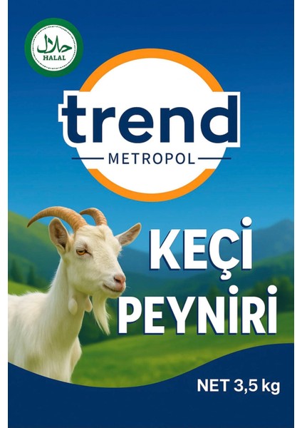 Trend Metropol Doğal Keçi Peyniri 3,5 kg - Geleneksel Yöntemlerle Üretilmiş Tam Yağlı Gurme Lezzet fırsatları