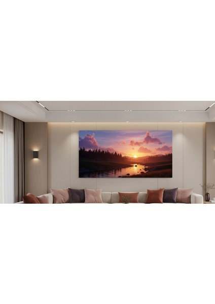 Doğa Temalı Kanvas Tablo, Salon ve Yatak Odası Için Dinlendirici Manzara Tablosu, Rahatlatıcı Tablo fiyatları