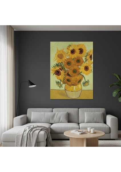 Vincent Van Gogh - Ayçiçekleri Reprodüksiyon Kanvas Tablo | Post-Empresyonist Sanat Dekoru