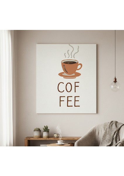 Kahve Temalı Mutfak Kanvas Tablo | Minimalist Kahve Temalı Mutfak Kanvas Tablo |