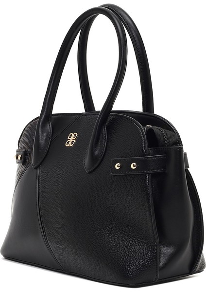 Kadın Siyah Uzun Askılı Desenli Kol Çantası 25WBD285614 indirimleri