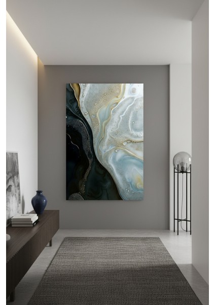 Lüks Soyut Akışkan Desen Kanvas Tablo | Dekoratif Duvar Aksesuarı fiyatları