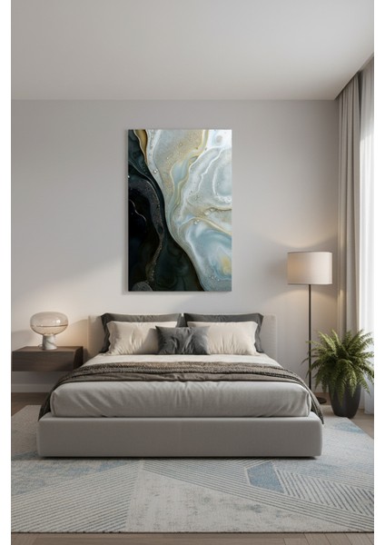 Lüks Soyut Akışkan Desen Kanvas Tablo | Dekoratif Duvar Aksesuarı modelleri