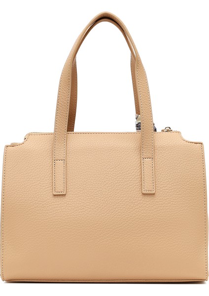 Kadın Bej Uzun Askılı Desenli Kol Çantası 25WBD285814 modelleri