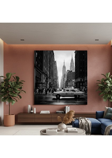 Siyah Beyaz New York Tablo, Modern Şehir Tablo, Vintage New York Kanvas Tablo modelleri