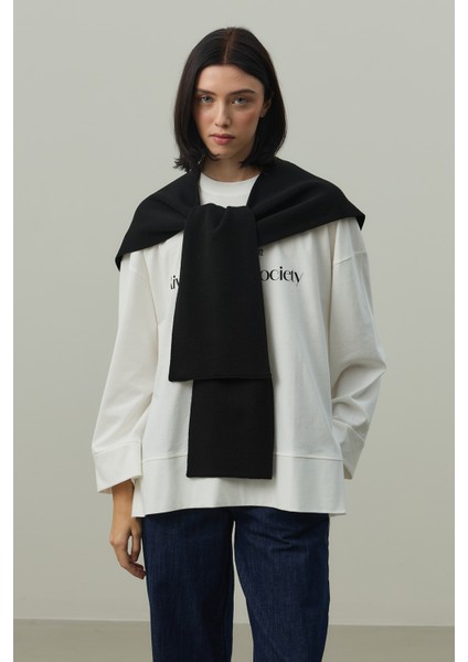 Kare Parçalı Atkı Siyah fiyatları