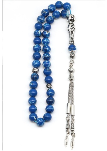 Varisit Doğal Taş Tesbih 8 mm 33'lü Yuvarlak Kesim