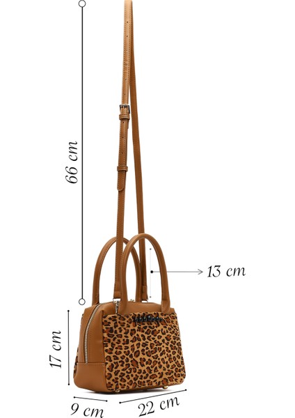 Kadın Leopar Uzun Askılı Kol Çantası 25WBD2741W2 fiyatları