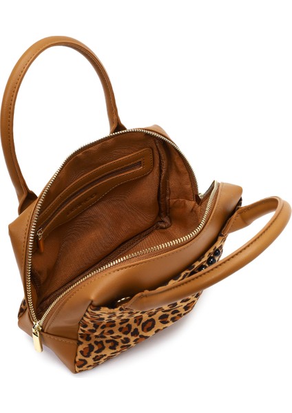 Kadın Leopar Uzun Askılı Kol Çantası 25WBD2741W2