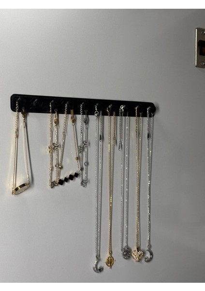 3'lü Takı Kanca Rayı Organizer Askılık 10 Bölmeli Askılık