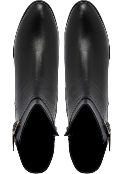 Siyah Hakiki Deri Kadın Klasik Bot - K24K1BT67523-A23 indirimleri