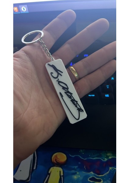 4'lü Mustafa Kemal Atatürk Imzalı Anahtarlık