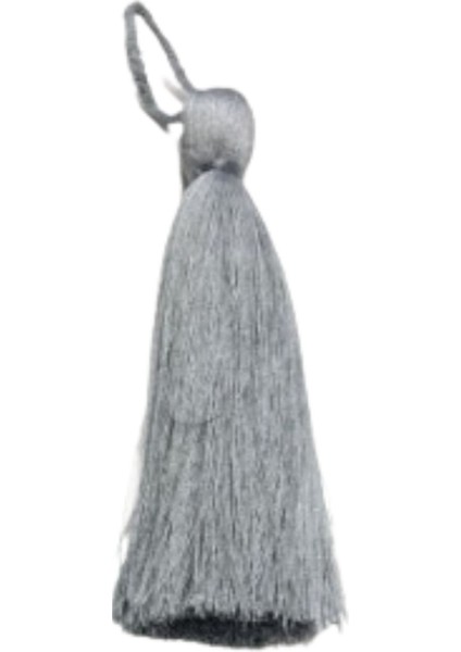 püskül tekli 10 cm 1 adet gri