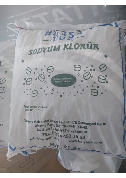 Sodyum Klorür Tuzu 4X25 kg Toplam 100 kg