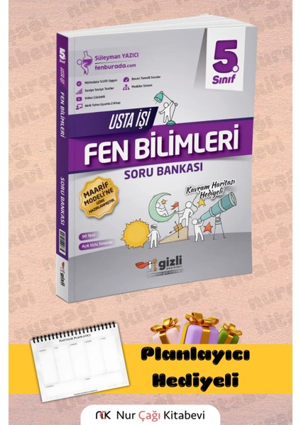 5. Sınıf Fen Bilimleri Usta Işi Soru Bankası (Kavram Haritası Hediyeli)