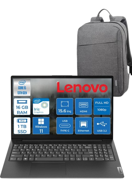 V15 G4 Iru 83A100A5TR I5-13420H 16 GB 1tb SSD UHD Graphics 15.6 Fhd W11P Dizüstü Bilgisayar