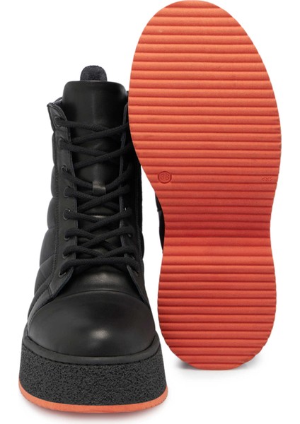 Siyah Deri-Tekstil Kadın Casual Bot - K24K1BT67547-K0N fırsatları