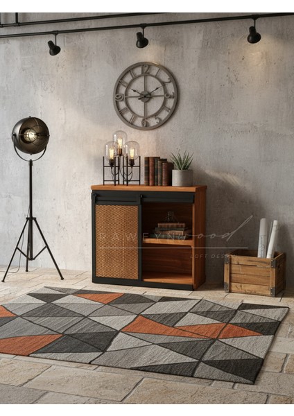 Genus Doğal Ahşap Sürgülü Konsol 80CM fiyatları