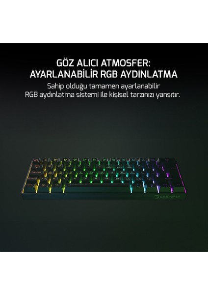 Lyra Rgb 60M 62TUŞ Siyah Mekanik Kablolu Red Switch Klavye - 3 Yıl Garantili fiyatları