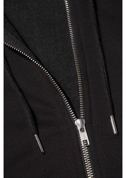 Pamuklu Loose Fit Kapüşonlu Cepli Sweat Erkek Sweat 0S10277