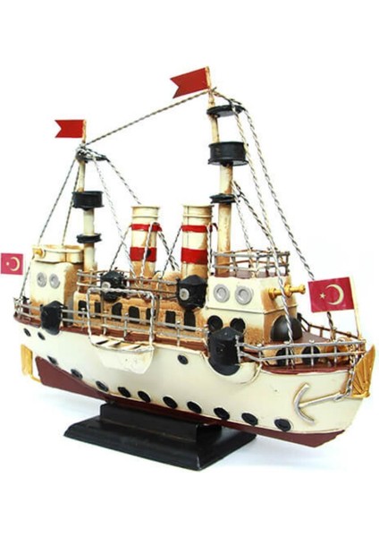 Dekoratif Retro Metal Buharlı Gemi Vintage 34CM No.1 modelleri